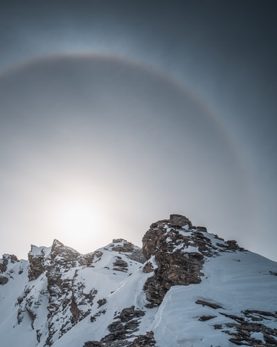 蓝天雪山